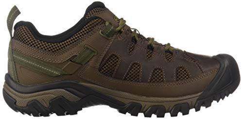 KEEN Men's Targhee Vent Low Height Breathable Hiking Shoes, Cuban/Antique Bronze, 10.5