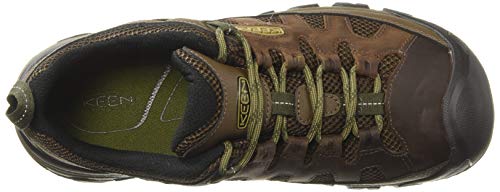 KEEN Men's Targhee Vent Low Height Breathable Hiking Shoes, Cuban/Antique Bronze, 10.5