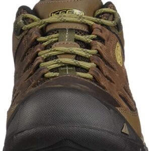 KEEN Men's Targhee Vent Low Height Breathable Hiking Shoes, Cuban/Antique Bronze, 10.5