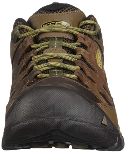 KEEN Men's Targhee Vent Low Height Breathable Hiking Shoes, Cuban/Antique Bronze, 10.5