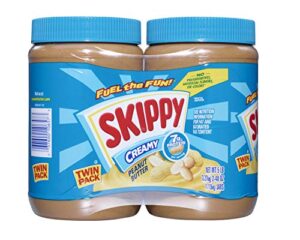 skippy creamy peanut butter, 40 ounce twin pack,2.5 pound (pack of 2)