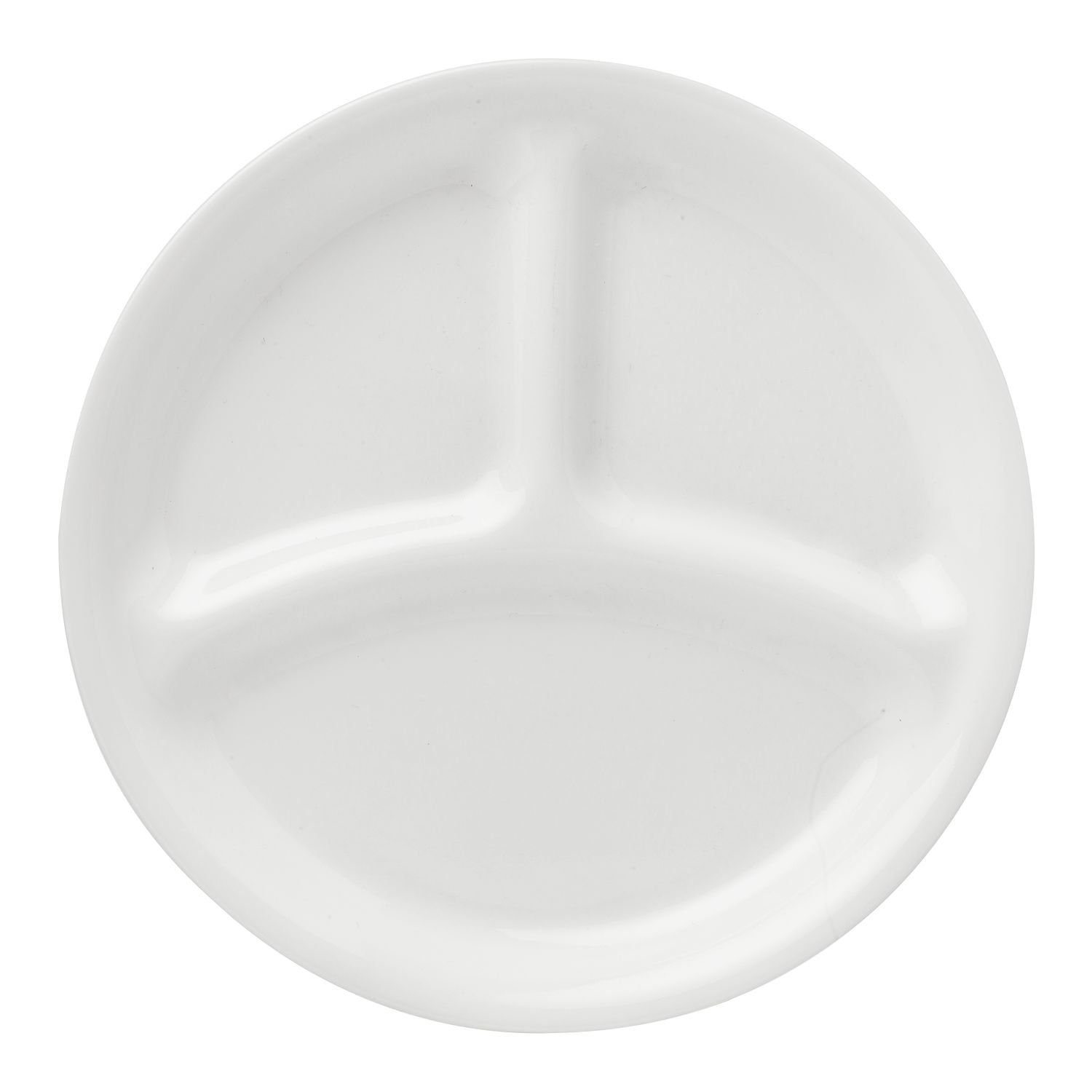 Corelle Livingware Winter Frost White 8.5” Divided Lunch Plate (Set of 4)