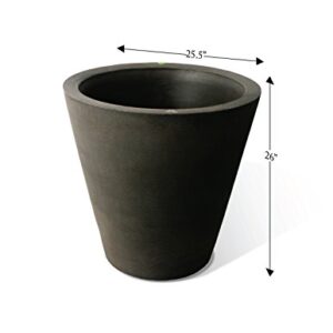 Algreen 89314 Olympus Planter, 26-Inch, Brownstone