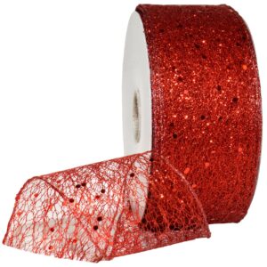 morex ribbon olympus ribbon, red, 2-1/2" x 50 yd