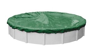 pool mate 5024-4-pm professional-grade rip-shield winter round above-ground cover, 24-ft. pool, meadow green