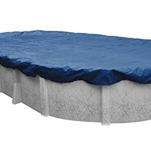 Pool Mate 471527-4-PM Commercial-Grade Rip-Shield Winter Oval Above-Ground Cover, 15 x 27-ft. Pool, Dazzling Blue