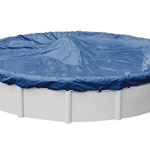 Pool Mate 4721-4-PM Commercial-Grade Rip-Shield Winter Round Above-Ground Cover, 21-ft. Pool, Dazzling Blue