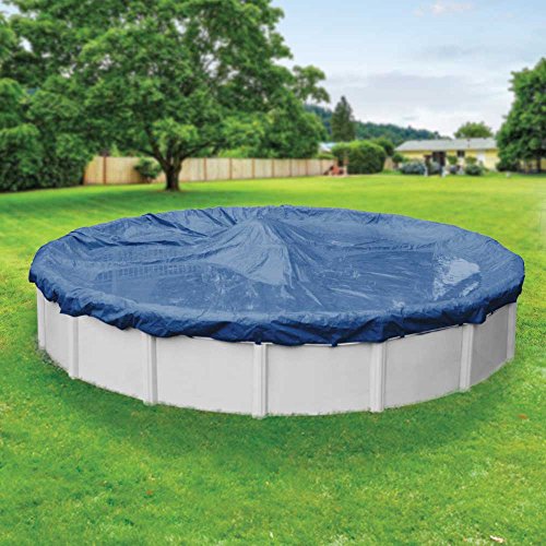 Pool Mate 4721-4-PM Commercial-Grade Rip-Shield Winter Round Above-Ground Cover, 21-ft. Pool, Dazzling Blue