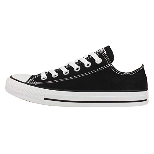 Converse M9166- Chuck Taylor All Star Unisex Ox Low Top Black Sneakers, 9 Women/7 Men