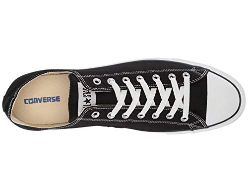 Converse M9166- Chuck Taylor All Star Unisex Ox Low Top Black Sneakers, 9 Women/7 Men