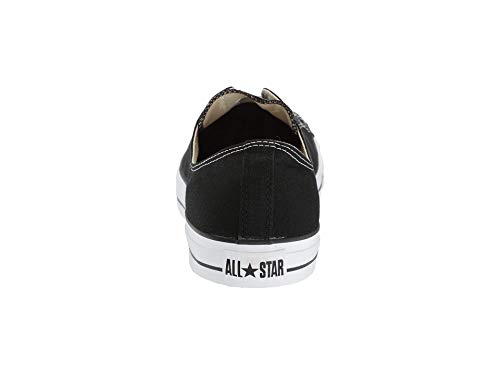 Converse M9166- Chuck Taylor All Star Unisex Ox Low Top Black Sneakers, 9 Women/7 Men