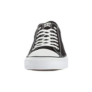 Converse M9166- Chuck Taylor All Star Unisex Ox Low Top Black Sneakers, 9 Women/7 Men