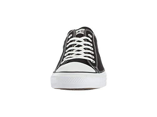 Converse M9166- Chuck Taylor All Star Unisex Ox Low Top Black Sneakers, 9 Women/7 Men