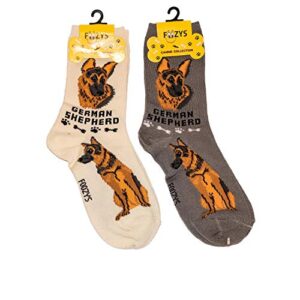 foozys unisex crew socks | canine/dog collection | german shepherd