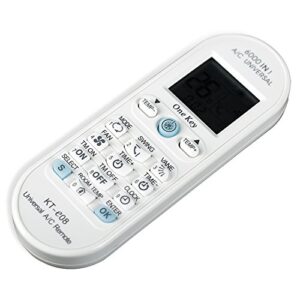 Universal Air Conditioner Remote Control for All Most All Barnds of A/C Toshiba PANASONIC SANYO FUJITSU Conditioning KT-e08 6000 in 1 One Key Series