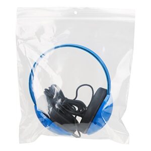 Egghead Heavy-Duty Kids' Headphones w/Tangle-Free Fabric Cord (Pack of 10) Blue, 3.5 mm Plug