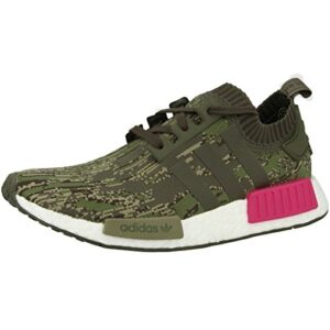 adidas Originals NMD_R1 Pk Mens Running Trainers Sneakers Shoes Prime Knit (UK 5.5 US 6 EU 38 2/3, Utility Green Pink BZ0222)