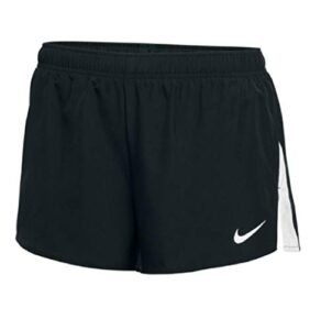 nike women's 3'' dry city core running shorts (x-large, black/black/white)
