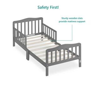 Dream On Me Classic Design Toddler Bed in Steel Grey, Greenguard Gold Certified