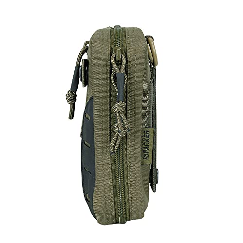 EXCELLENT ELITE SPANKER Molle Admin Pouch Tactical EDC Tool Pouch Military Nylon Holder Modular Utility Organizer Bag(Ranger Green)