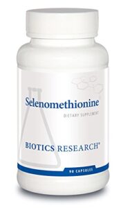 biotics research selenomethionine – high potency selenium, thyroid gland function, dna production, cognitive health, potent antioxidant. 90 capsules