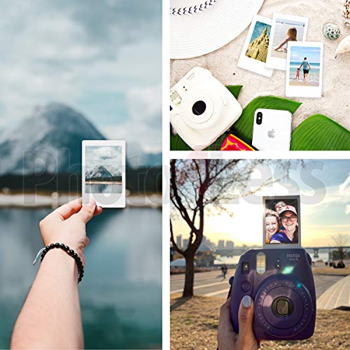 3X Fujifilm instax Mini Instant Film (60 Exposures) + 20 Sticker Frames for Fuji Instax Prints Travel Package