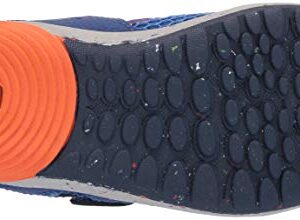 Merrell Bare Steps H20 Water Shoe, Blue/Orange, 8 US Unisex Little Kid