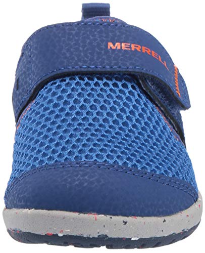 Merrell Bare Steps H20 Water Shoe, Blue/Orange, 8 US Unisex Little Kid