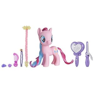 my little pony magical salon pinkie pie toy -- 6" hair styling fashion pony