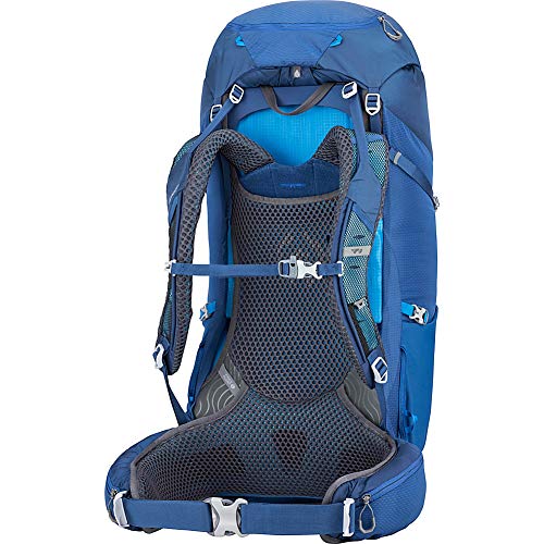 Gregory Mountain Products Zulu 65 Liter Men's Overnight Hiking Backpack , Empire Blue, Md/Lg