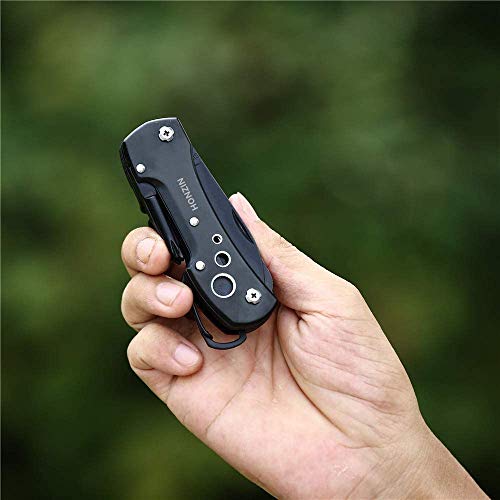 HONZIN Swiss Style Multi Function Pocket Knife - for Every Day use Including Outdoor Survival Fishing, Gifts for Dad Men