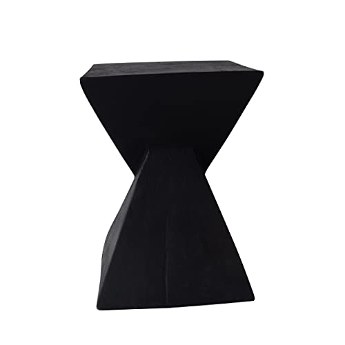 Christopher Knight Home Jerod Light-Weight Concrete Accent Table, Black