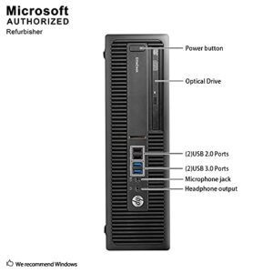 HP Business Desktop ProDesk 600 G2 Desktop Computer - Intel Core i5 (6th Gen) i5-6500 3.20 GHz - 8 GB DDR4 SDRAM - 256 GB SSD (Renewed)
