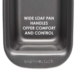 Rachael Ray Bakeware Meatloaf/Nonstick Baking Loaf Pan with Insert, 9 Inch x 5 Inch, Gray