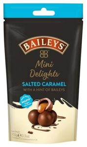 baileys chocolate mini delights salted caramel with baileys, 102g pouch