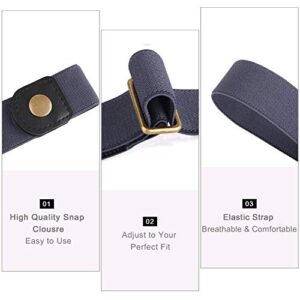 SUOSDEY No Buckle Invisible Stretch Belts for Men/Women Belt for Jeans pants No Hassle,No Bugle