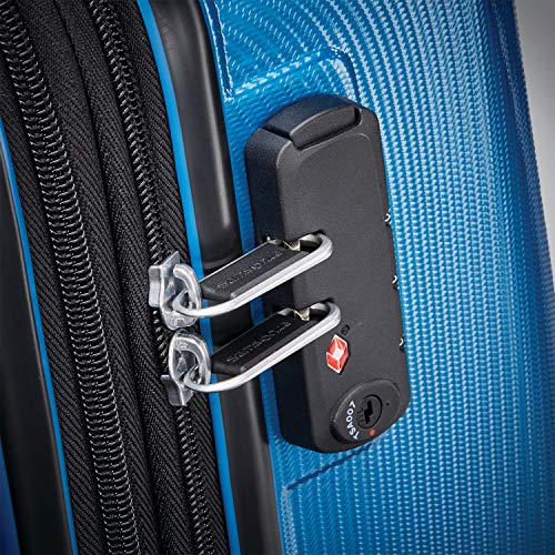 Samsonite Winfield 3 DLX Hardside Luggage with Spinners, 3-Piece Set (20/25/28), Blue/Navy