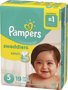 pampers swaddlers active baby diapers size 5 19 count