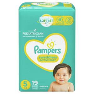 Pampers Swaddlers Active Baby Diapers Size 5 19 Count