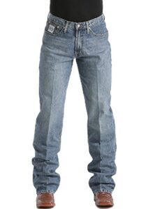 cinch men's jeans white label relaxed fit medium stonewash light stone 34w x 34l