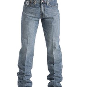 Cinch Men's Jeans White Label Relaxed Fit Medium Stonewash Light Stone 34W x 34L