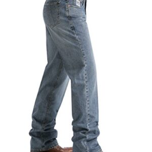 Cinch Men's Jeans White Label Relaxed Fit Medium Stonewash Light Stone 34W x 34L