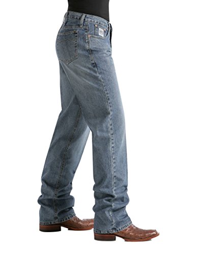 Cinch Men's Jeans White Label Relaxed Fit Medium Stonewash Light Stone 34W x 34L