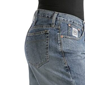 Cinch Men's Jeans White Label Relaxed Fit Medium Stonewash Light Stone 34W x 34L