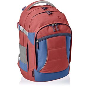 amazon basics ergonomic backpack, maroon