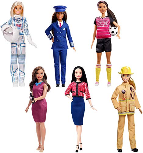 Barbie News Anchor Doll, Brunette Curvy Doll with Microphone, for 3 to 7 Year Olds