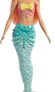 Barbie Dreamtopia Mermaid Doll, approx. 12-inch, Rainbow Tail, Coral Hair, for 3 to 7 Year Olds​​​