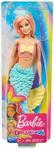 Barbie Dreamtopia Mermaid Doll, approx. 12-inch, Rainbow Tail, Coral Hair, for 3 to 7 Year Olds​​​