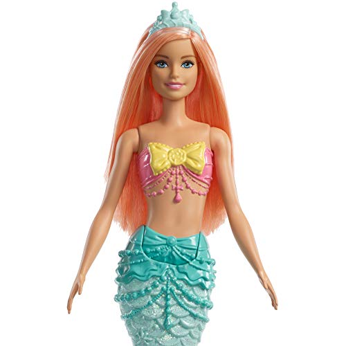 Barbie Dreamtopia Mermaid Doll, approx. 12-inch, Rainbow Tail, Coral Hair, for 3 to 7 Year Olds​​​