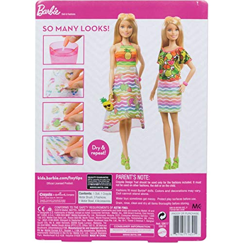 Barbie Crayola Rainbow Fruit Surprise Doll & Fashions